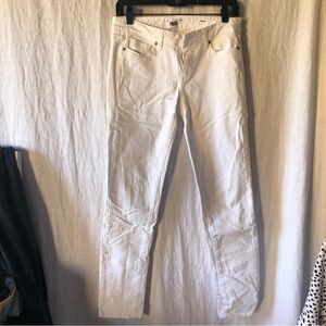 Paige skyline Ankle Peg optic white jeans denim size 28